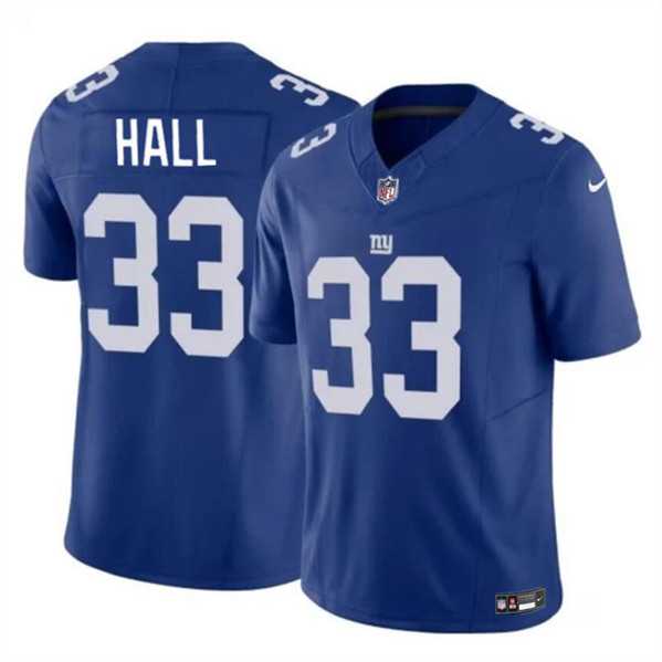 Men & Women & Youth New York Giants #33 Hassan Hall Blue 2023 F.U.S.E. Vapor Untouchable Limited Jersey